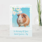 Voor altijd in ons hart: Guinee Pig sympathie kaar Kaart (Voorkant)