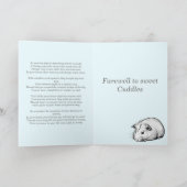 Voor altijd in ons hart: Guinee Pig sympathie kaar Kaart (Binnen)