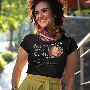 Voor altijd in ons hart Herdenkingsgeheugen T-shirt