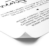 Voor altijd in ons hart, huwelijksherdenkingstafel poster (Hoek)