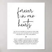 Voor altijd in ons hart, huwelijksherdenkingstafel poster (Voorkant)
