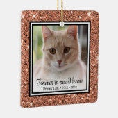 Voor altijd in ons hart kat keramisch ornament (Rechts)