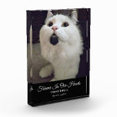 Voor altijd in ons hart Kat Memorial Pet Foto Naam (Links)