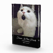 Voor altijd in ons hart Kat Memorial Pet Foto Naam (Rechts)