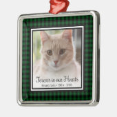 Voor altijd in ons hart kat metalen ornament (Links)