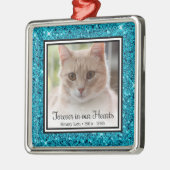 Voor altijd in ons hart kat metalen ornament (Links)