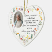 Voor altijd in ons hart keramisch ornament (Links)