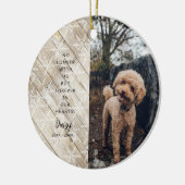 Voor altijd in ons hart Kerstmis foto Keramisch Ornament (Links)
