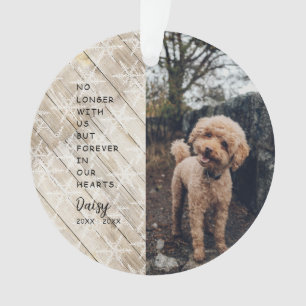 Voor altijd in ons hart Kerstmis foto Ornament