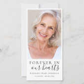 Voor altijd in ons hart Memorial Bladwijzer (Voorkant)