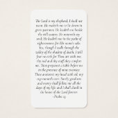 Voor altijd in ons hart Memorial Card Visitekaartje (Achterkant)