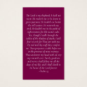 Voor altijd in ons hart Memorial Card Visitekaartje (Achterkant)