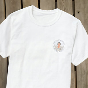 Voor altijd in ons hart Memorial Elegant Foto T-shirt