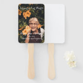 Voor altijd in ons hart Memorial Fan Handwaaier (Voorkant en achterkant)