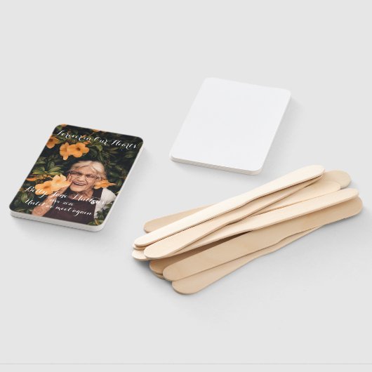 Voor altijd in ons hart Memorial Fan Handwaaier (Niet-gemonteerd)