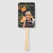 Voor altijd in ons hart Memorial Fan Handwaaier (Voorkant)