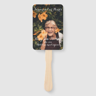 Voor altijd in ons hart Memorial Fan Handwaaier