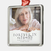 Voor altijd in ons hart Memorial Metalen Ornament (Links)