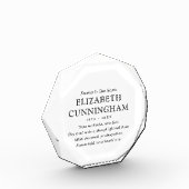 Voor altijd in ons hart Memorial Modern eenvoudig  Fotoblokken (Links)