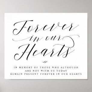 Voor altijd in ons hart Memorial Poster