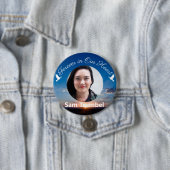 Voor altijd in ons hart Memorial Ronde Button 7,6 Cm (In situ)