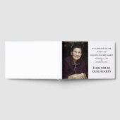 Voor altijd in ons hart Modern Aangepast Foto Memo Gastenboek (Volledig)