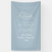 Voor altijd in ons hart! Moderne kalligrafie bruil Spandoek (Verticaal)