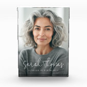 Voor altijd in ons hart naam gedenkteken fotoblokken (Voorkant)