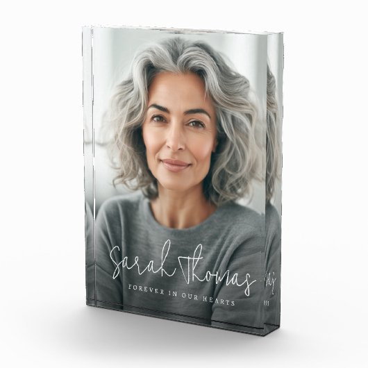 Voor altijd in ons hart naam gedenkteken fotoblokken (Rechts)