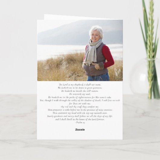 Voor altijd in ons hart Obituary Toespraak Memoria Notitiekaartje (Achterkant)