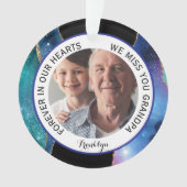 Voor altijd in ons hart Opa Modern Ornament (voorkant)