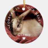 Voor altijd in ons hart Persoonlijk Gepersonalisee Keramisch Ornament (Voorkant)