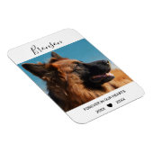 Voor altijd in ons hart | Pet Photo Memorial Magneet (Rechterzijde)