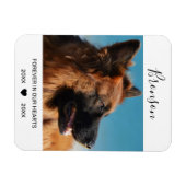 Voor altijd in ons hart | Pet Photo Memorial Magneet (Horizontaal)