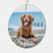 Voor altijd in ons hart - Regenboogbrug Pet Memori Keramisch Ornament (Links)