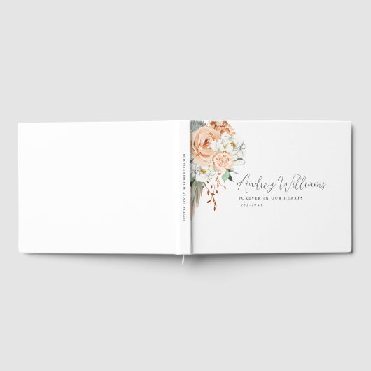 "Voor altijd in ons hart" Simpel, bohemien, Gastenboek (Volledig)