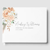 "Voor altijd in ons hart" Simpel, bohemien, Gastenboek (Voorkant)