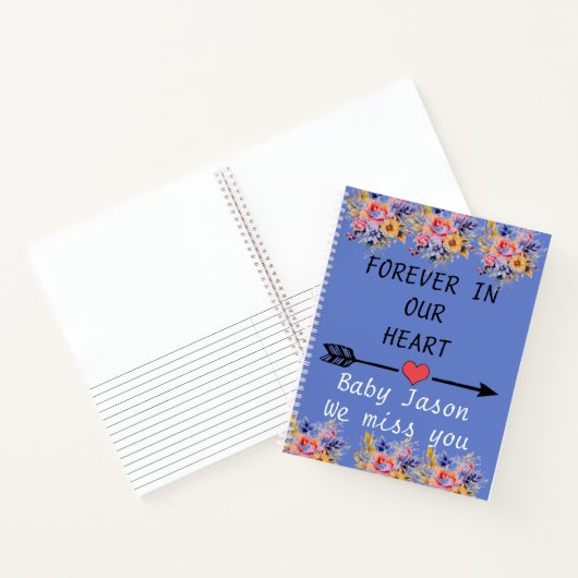 Voor altijd in ons hart verdriet miskraam dagboek notitieboek (Binnen)