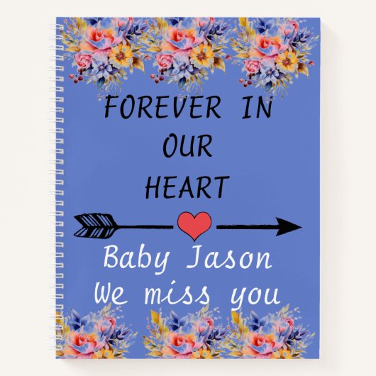 Voor altijd in ons hart verdriet miskraam dagboek notitieboek (Voorkant)