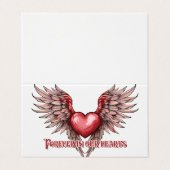 Voor altijd in ons hart visitekaartje (Buitenkant ongevouwen)