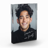 Voor altijd in ons hartenmonument fotoblokken (Links)