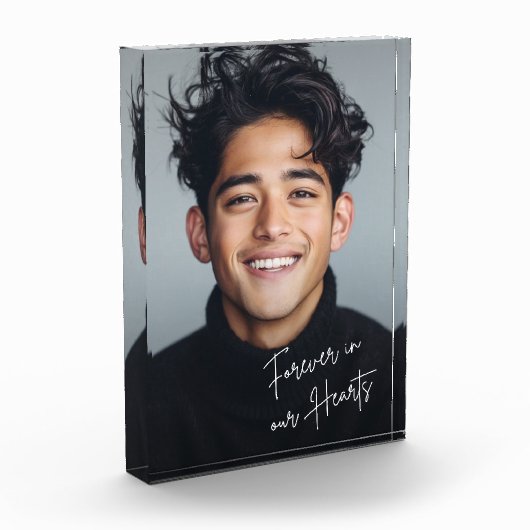 Voor altijd in ons hartenmonument fotoblokken (Links)