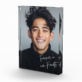 Voor altijd in ons hartenmonument fotoblokken (Rechts)