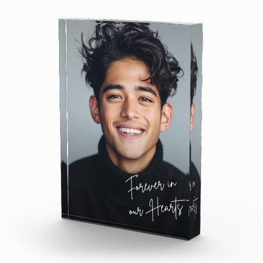 Voor altijd in ons hartenmonument fotoblokken (Rechts)