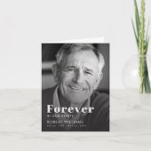 Voor Altijd In Onze Hart Funeral Photo Program Kaart (Voorkant)