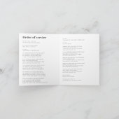 Voor Altijd In Onze Hart Funeral Photo Program Kaart (Binnen)