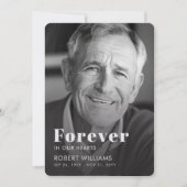 Voor Altijd In Onze Hart Funeral Photo Programma (Voorkant)
