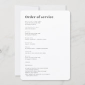 Voor Altijd In Onze Hart Funeral Photo Programma (Achterkant)