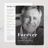 Voor Altijd In Onze Hart Funeral Photo Programma (Voorkant / Achterkant)