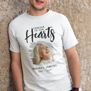 Voor Altijd in Onze Hart Geborsteld Foto Effect Tri-Blend Shirt